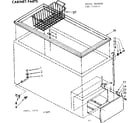 Kenmore 198714611 cabinet parts diagram