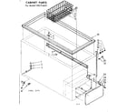 Kenmore 198714631 cabinet parts diagram