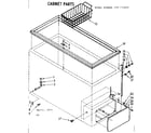 Kenmore 198714820 cabinet parts diagram