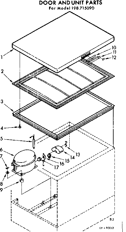 Door and unit parts