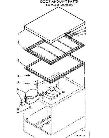 Door and unit parts