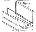 Kenmore 198715200 door parts diagram