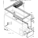 Kenmore 198715431 cabinet parts diagram