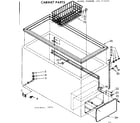 Kenmore 198715431 cabinet parts diagram
