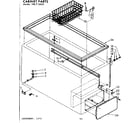 Kenmore 198715433 cabinet parts diagram