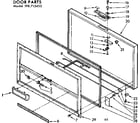 Kenmore 198715433 door parts diagram