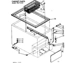 Kenmore 198715442 cabinet parts diagram