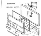 Kenmore 198715472 door parts diagram