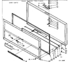 Kenmore 198715630 door parts diagram