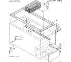Kenmore 198715632 cabinet parts diagram