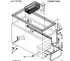 Kenmore 198715640 cabinet parts diagram