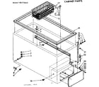 Kenmore 198715642 cabinet parts diagram
