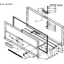 Kenmore 198715642 door parts diagram