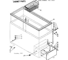 Kenmore 198715820 cabinet parts diagram