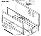 Kenmore 198715820 door parts diagram