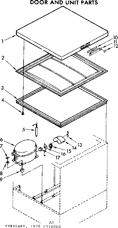 Door and unit parts
