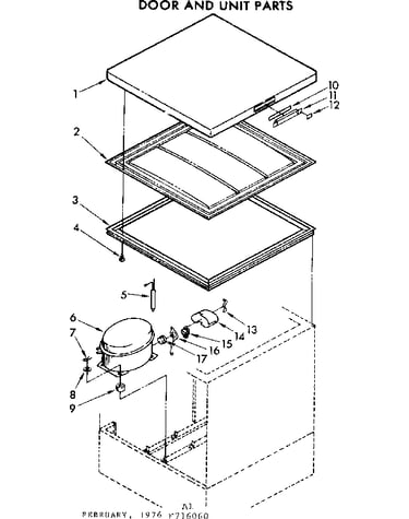 Door and unit parts
