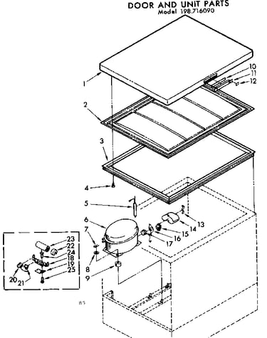Door and unit parts