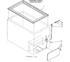 Kenmore 198716201 cabinet parts diagram
