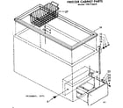 Kenmore 198716612 cabinet parts diagram