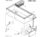 Kenmore 198716821 cabinet parts diagram