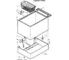 Kenmore 198717090 cabinet parts diagram