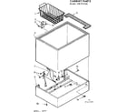 Kenmore 198717100 cabinet parts diagram