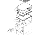 Kenmore 198717100 door and unit parts diagram