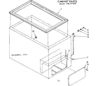 Kenmore 198717200 cabinet parts diagram
