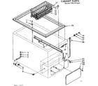 Kenmore 198717445 cabinet parts diagram