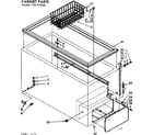 Kenmore 198717640 cabinet parts diagram