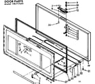 Kenmore 198717640 door parts diagram