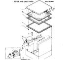 Kenmore 1987180610 door and unit parts diagram