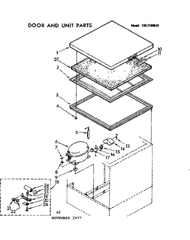 Door and unit parts