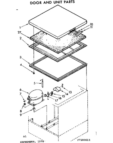 Door and unit parts