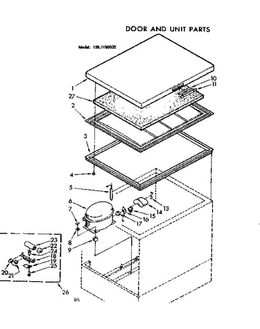 Door and unit parts
