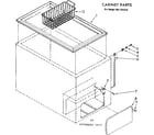 Kenmore 1987181520 cabinet parts diagram