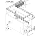Kenmore 1987181850 cabinet parts diagram