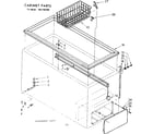 Kenmore 1987182350 cabinet parts diagram