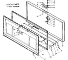 Kenmore 1987182350 door parts diagram
