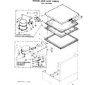 Kenmore 1987190682 door and unit parts diagram