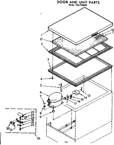 Door and unit parts