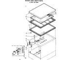 Kenmore 1987190980 door and unit parts diagram