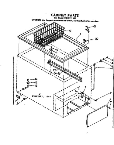 Cabinet parts