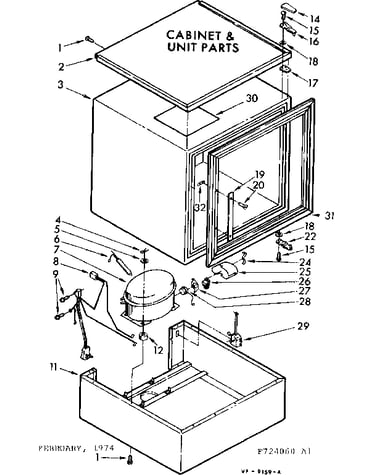 Cabinet & unit parts