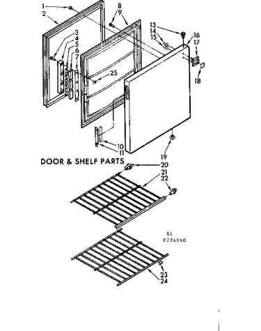 Door & shelf parts