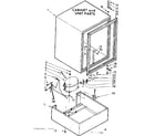 Kenmore 198724090 cabinet and unit parts diagram