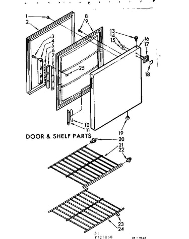 Door & shelf parts
