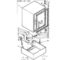Kenmore 198725090 cabinet and unit parts diagram