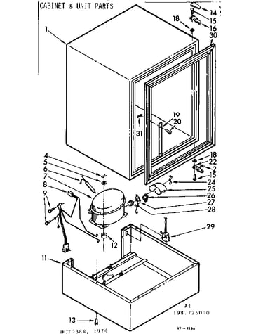 Cabinet and unit parts